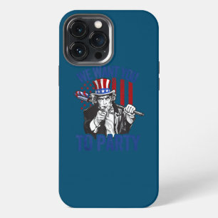 Onkel Sam Feuerwerk 4. Juli Männer Amerikanisch US iPhone 13 Pro Max Hülle