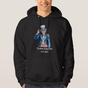 Onkel Sam Frohes 4. Juli Patriotisch Hoodie