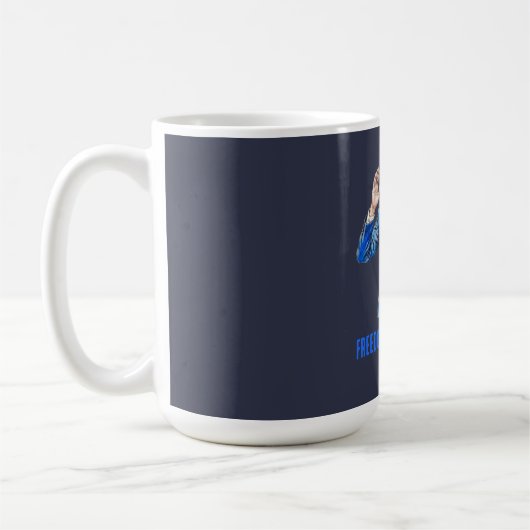 Onkel Sam Frohes 4. Juli Patriotisch Kaffeetasse (Links)