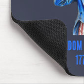 Onkel Sam Frohes 4. Juli Patriotisch Mousepad (Ecke)