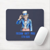 Onkel Sam Frohes 4. Juli Patriotisch Mousepad (Mit Mouse)