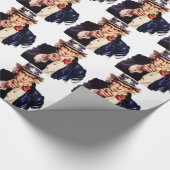 Onkel Sam Geschenkpapier (Ecke)