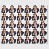 Onkel Sam Geschenkpapier (Flach)