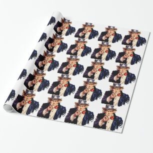 Onkel Sam Geschenkpapier