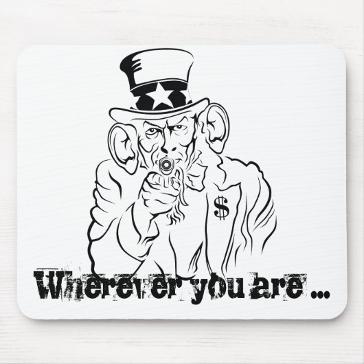 Onkel Sam hört zu Mousepad (Vorne)