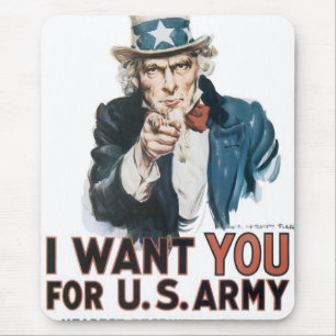 Onkel Sam "Ich will DICH!" Mousepad