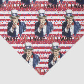 Onkel Sam, ich Wollte dich mit US Flagge Seidenpapier (Ausschnitt)