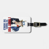 Onkel Sam - Ich Wollte dich zu reisen Gepäckanhänger (Vorderseite horizontal)