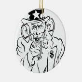Onkel Sam Keramik Ornament (Rechts)
