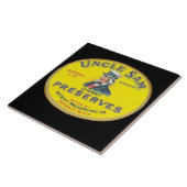 Onkel-Sam-Kirschkonserve Fliese (Seite)