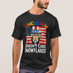 ONKEL SAM KÜMMERT SICH NICHT UM SCHNEEFLÖCKCHEN Lu T-Shirt