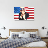 Onkel Sam Leinwanddruck (Insitu (Schlafzimmer))