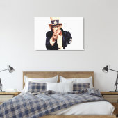 Onkel Sam Leinwanddruck (Insitu (Schlafzimmer))