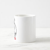 Onkel Sam liest verbotene Bücher Kaffeetasse (Mittel)
