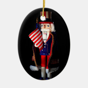 Onkel Sam Nussknacker Keramik Ornament