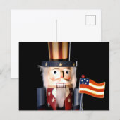 Onkel Sam Nussknacker Postkarte (Vorne/Hinten)