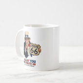 Onkel Sam Route 66 Kaffeetasse (Vorderseite Links)