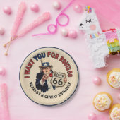 Onkel Sam Route 66 Retro-Papierteller Pappteller (Party)