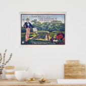 Onkel Sam sagt: Garten zur Senkung der Lebensmitte Poster (Küche)