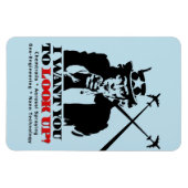 Onkel Sam sagt, ich Woll dir, nach oben zu schauen Magnet (Horizontal)