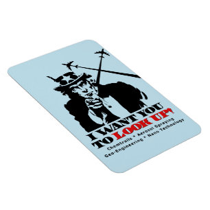 Onkel Sam sagt, ich Woll dir, nach oben zu schauen Magnet