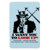 Onkel Sam sagt, ich Woll dir, nach oben zu schauen Magnet (Vertikal)