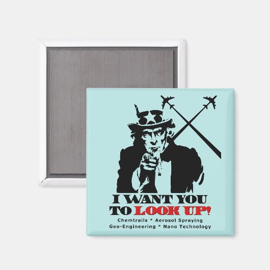 Onkel Sam sagt, ich Woll dir, nach oben zu schauen Magnet (Vorderseite/Rückseite)