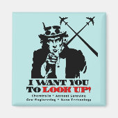 Onkel Sam sagt, ich Woll dir, nach oben zu schauen Magnet (Vorne)