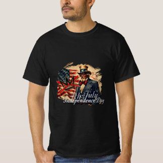 Onkel Sam Unabhängigkeitstag Kunst ohne Könige T-Shirt