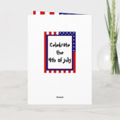 Onkel Sam und die Kinder! Karte (Rückseite)