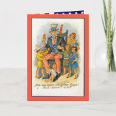 Onkel Sam und die Kinder! Karte (Vorderseite)