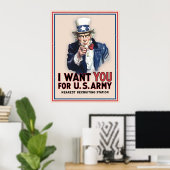 Onkel-Sam-Werbeplakat Poster (Heimbüro)