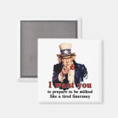 Onkel Sam will dir Magnet (Vorderseite/Rückseite)