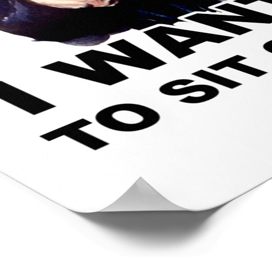 Onkel Sam WILL IHNEN SITZEN Poster (Ecke)