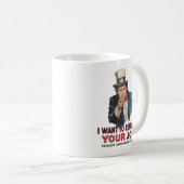 Onkel Sam will Ihren Job durch KI ersetzen Kaffeetasse (VorderseiteRechts)