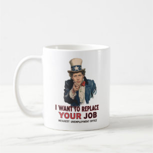 Onkel Sam will Ihren Job durch KI ersetzen Kaffeetasse