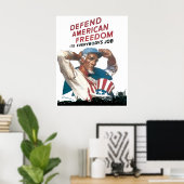 Onkel Sam wird arbeiten Poster (Heimbüro)