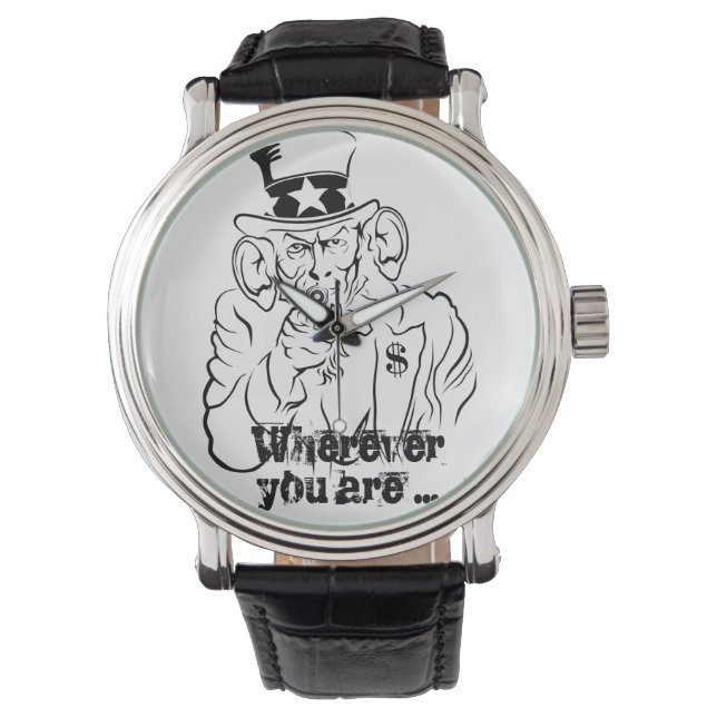 Onkel SAM - Wo immer Sie hinkommen... Sehen Sie si Armbanduhr (Vorderseite)