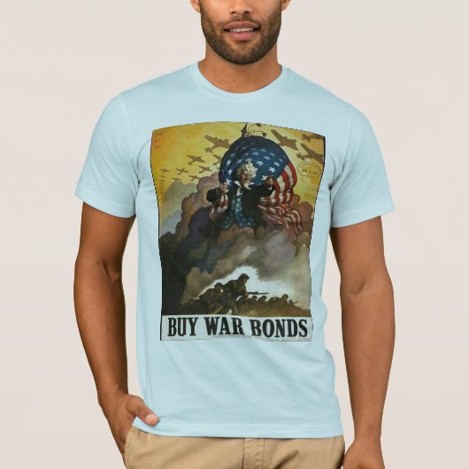 Onkel Sam Zweiter Weltkrieg T-Shirt (Vorderseite)