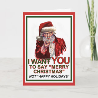 Onkel Sankt Wants You Card Feiertagskarte