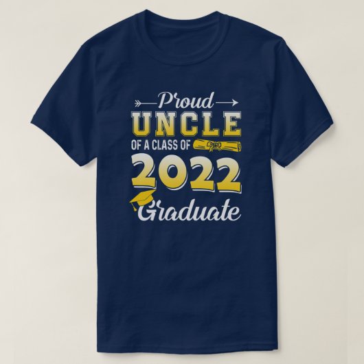 Onkel Senior 2022 gibt stolz auf eine Klasse von T-Shirt (Design vorne)