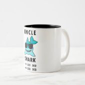 ONKEL SHARK Doo Doo Doo Zweifarbige Tasse (VorderseiteRechts)
