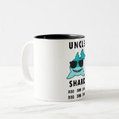 ONKEL SHARK Doo Doo Doo Zweifarbige Tasse (Vorderseite Links)