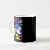 Onkel Shark Onkel Hai Familie Muttertag Kaffeetasse (Vorderseite Links)