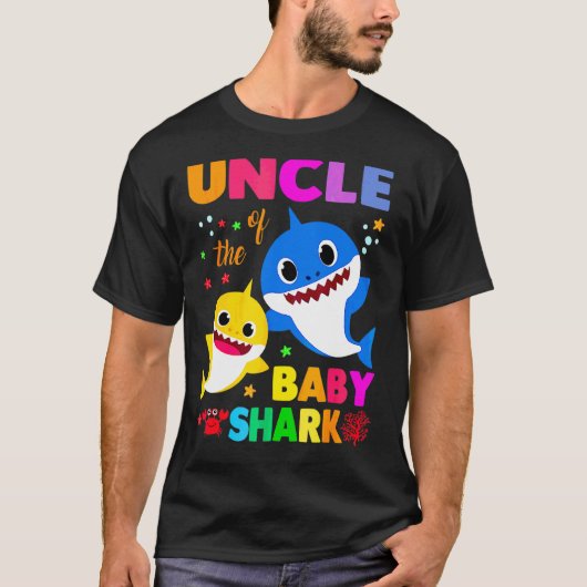 Onkel Shark Onkel Hai Familie Muttertag T-Shirt (Vorderseite)
