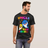 Onkel Shark Onkel Hai Familie Muttertag T-Shirt (Vorne ganz)