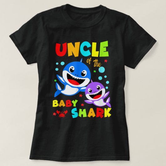 Onkel Shark Onkel Hai T-Shirts Shirt Familie Mutte (Design vorne)