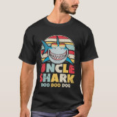 Onkel Shark Shirt, Geschenk für Onkel T-Shirt (Vorderseite)