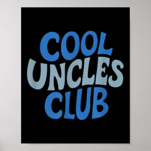 Onkel Shirt Cool Onkel Club , Bester Onkel je Spaß Poster