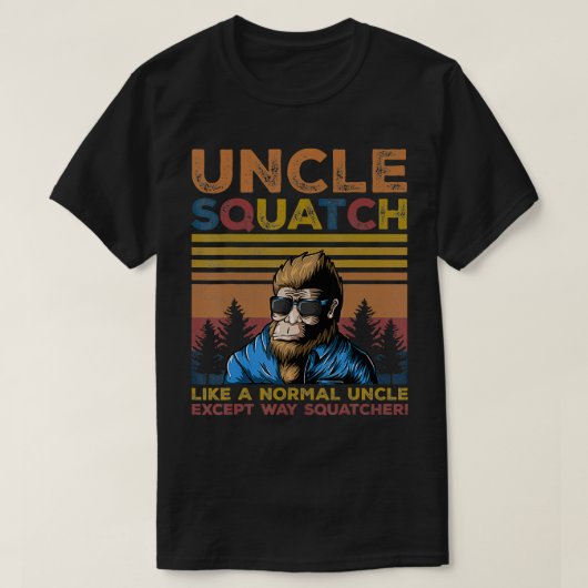 Onkel Squatch Onkel Vathers Day Fun T-Shirt (Design vorne)